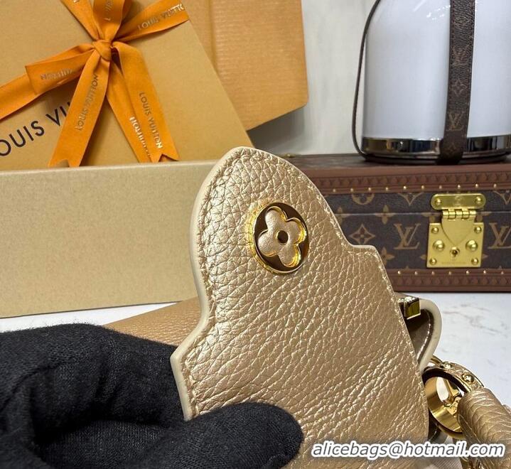 Good Quality Louis Vuitton LV Mirage Capucines Taurillon leather Nano M80749 Light Gold 2026