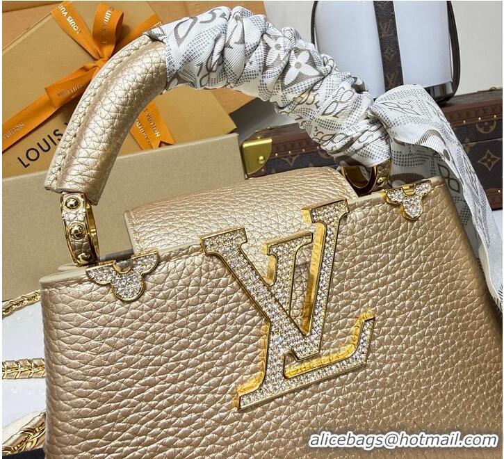 Good Quality Louis Vuitton LV Mirage Capucines Taurillon leather Nano M80749 Light Gold 2026