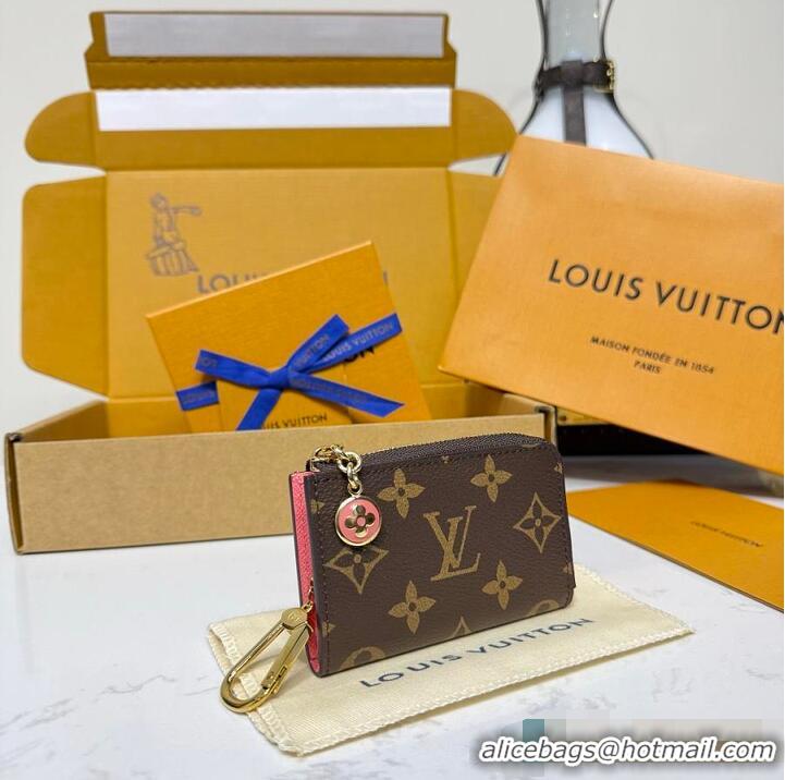 Luxury Cheap Louis Vuitton Noa Key Holder Monogram/Sweet Coral M80750