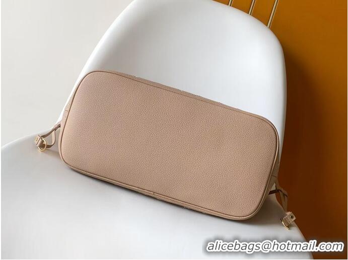 Grade Quality Louis Vuitton Monogram Empreinte Leather Neverfull MM M80758 Hazelnut Couture