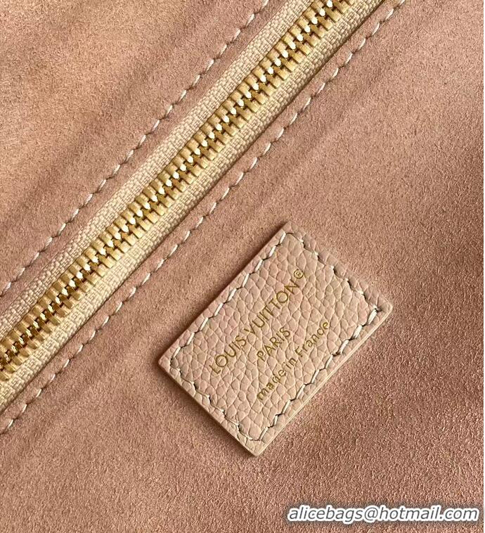 Grade Quality Louis Vuitton Monogram Empreinte Leather Neverfull MM M80758 Hazelnut Couture