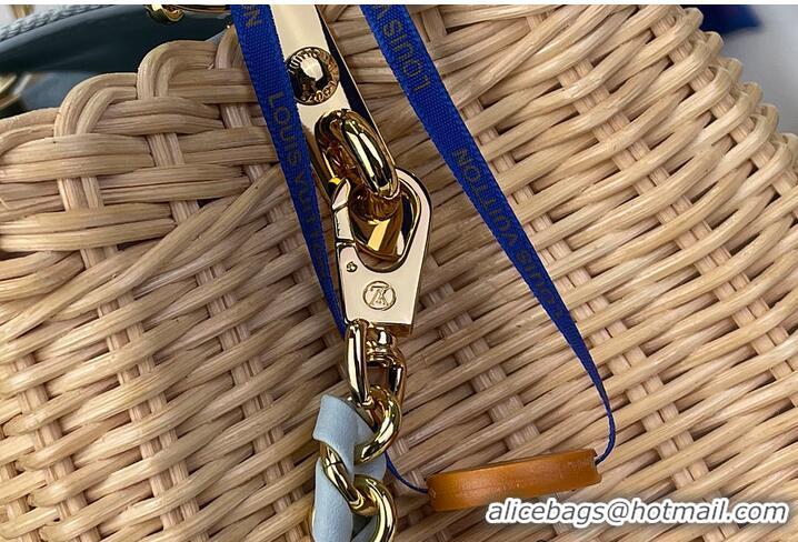 Fashion Discount Louis Vuitton Capucines BB Sky Denim Rattan and Denim N88126 2026