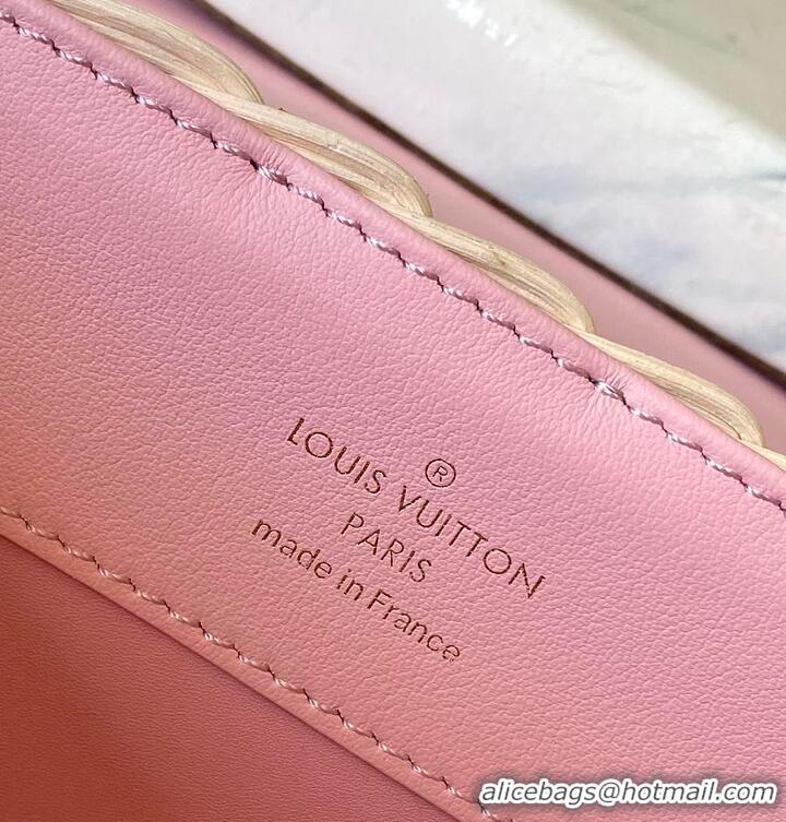 Super Quality Louis Vuitton Capucines BB Washed Pink Rattan and Denim N88126 2026