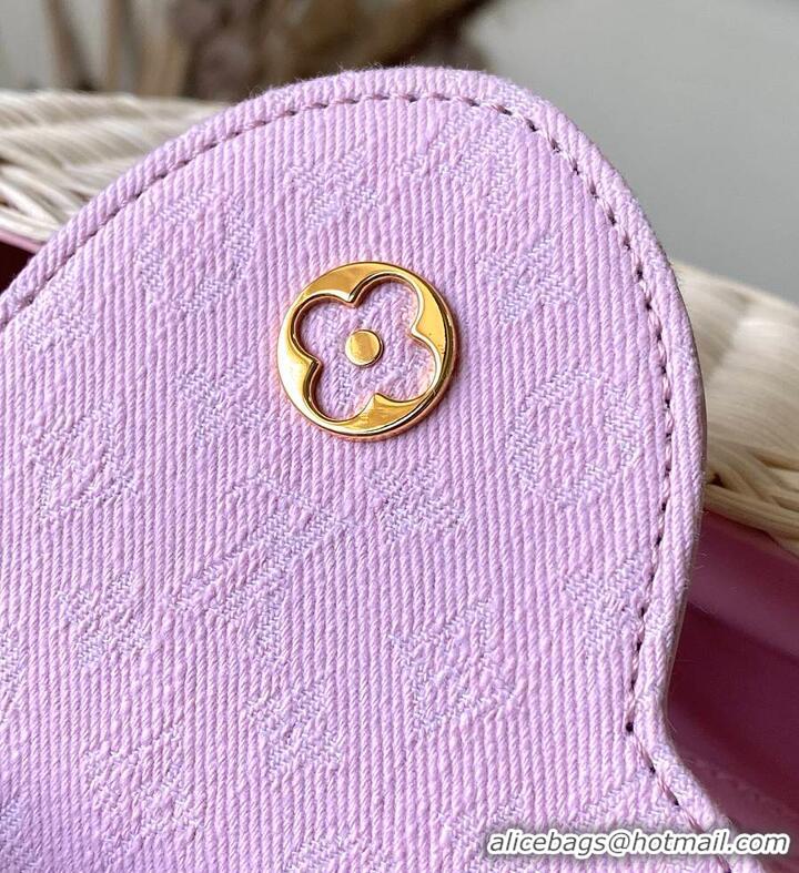 Super Quality Louis Vuitton Capucines BB Washed Pink Rattan and Denim N88126 2026