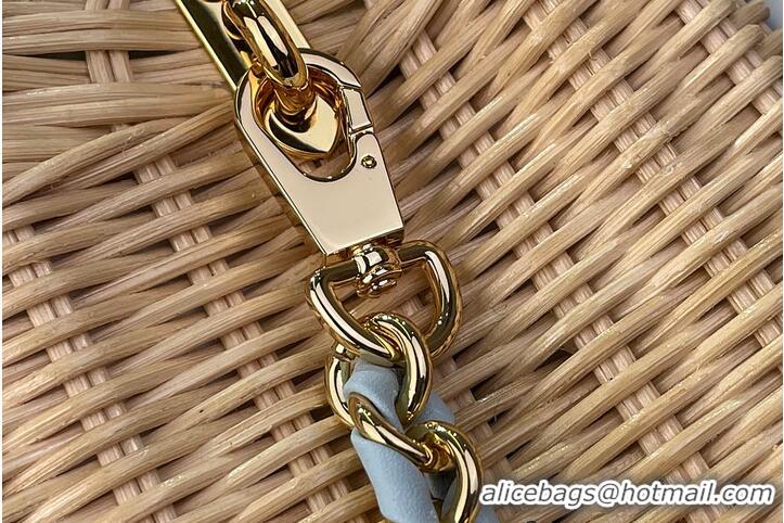 Luxury Cheap Louis Vuitton Capucines Mini Bag Sky Denim Rattan and Denim M26005 2026