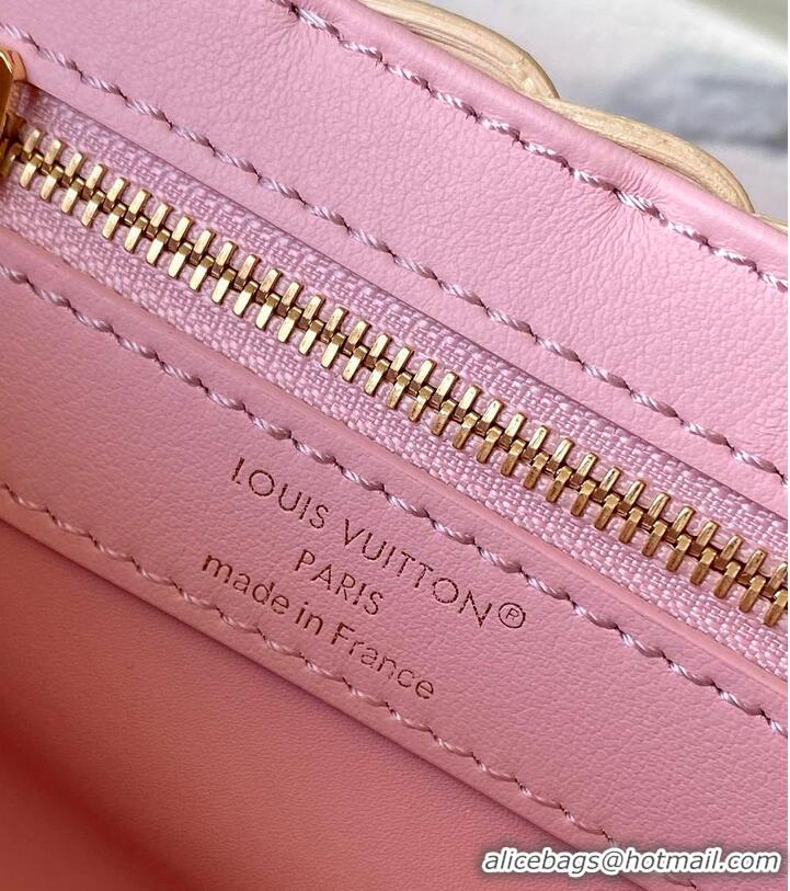 Top Quality Louis Vuitton Capucines Mini Washed Pink Rattan and Denim M26005 2026