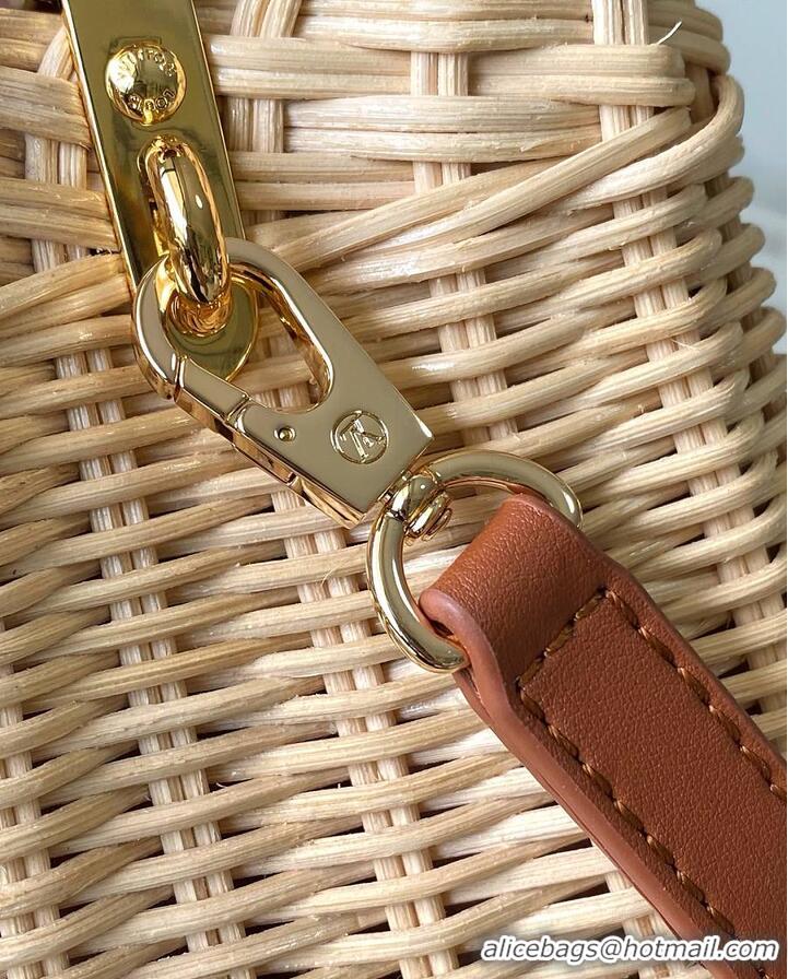 Grade Inexpensive Louis Vuitton Capucines Mini Tan Rattan and Cowhide leather M26005 2026