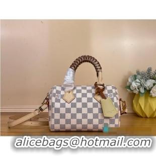 Famous Brand Louis Vuitton Speedy Bandouliere 20 Damier Azur Canvas Banana Yellow M00209