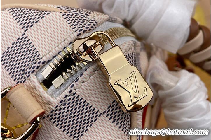 Famous Brand Louis Vuitton Speedy Bandouliere 20 Damier Azur Canvas Banana Yellow M00209