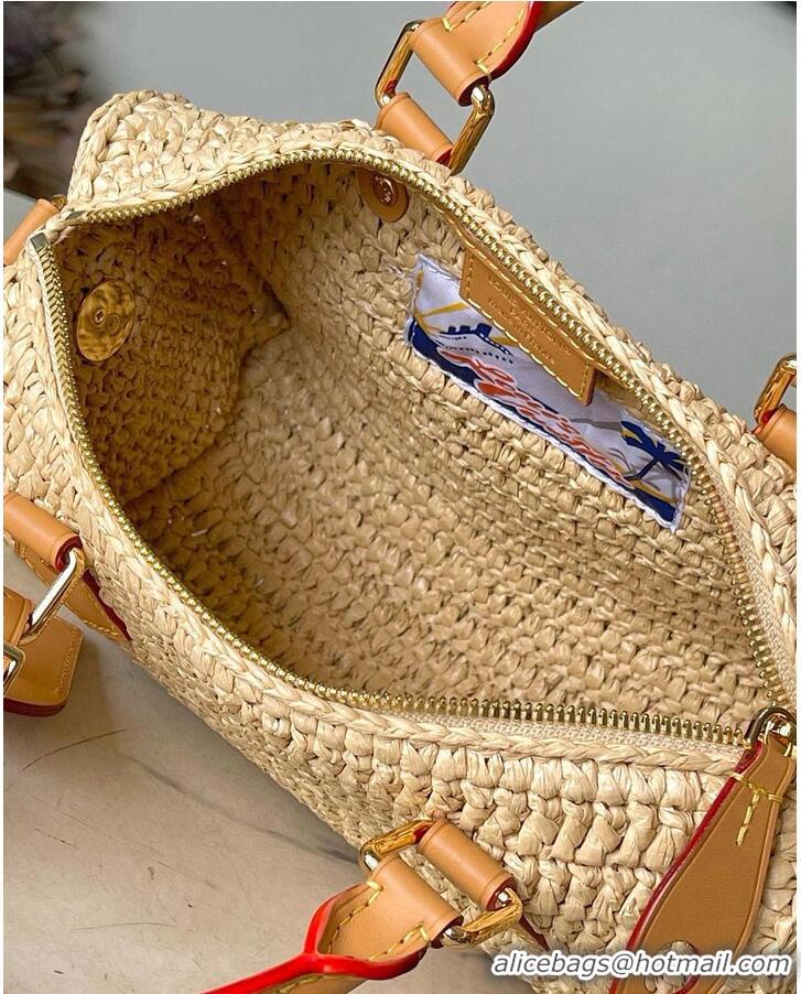 Reasonable Price Louis Vuitton Speedy 25 Bandouliere Natural Beige Raffia M14458 2026