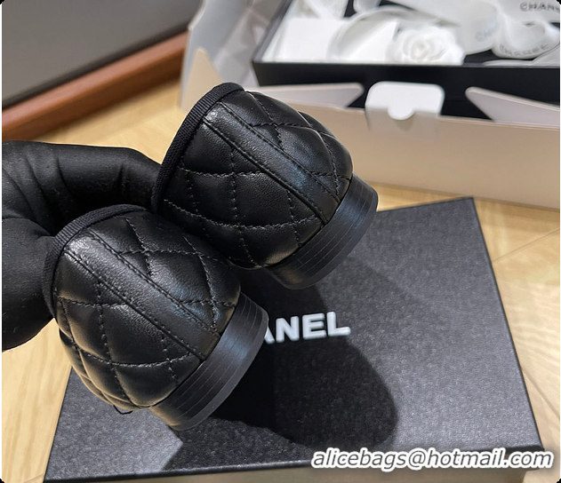 Sumptuous Chanel Ballet flats Aged Calfskin Black 6080302