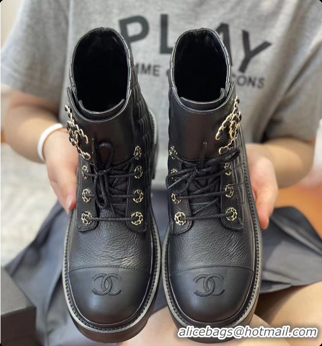 Best Price Chanel Ankle Boot In Black 6080304
