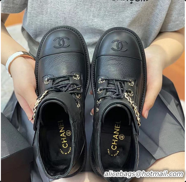 Best Price Chanel Ankle Boot In Black 6080304