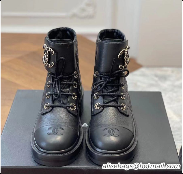 Best Price Chanel Ankle Boot In Black 6080304
