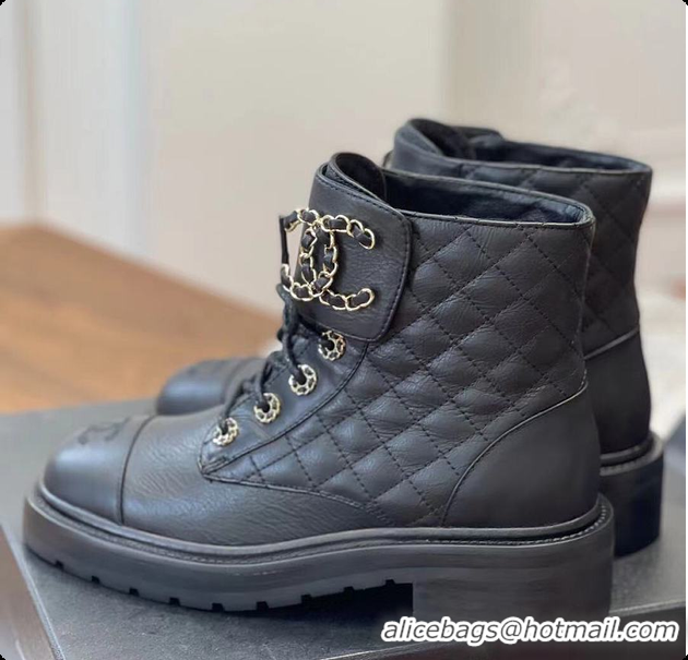 Best Price Chanel Ankle Boot In Black 6080304