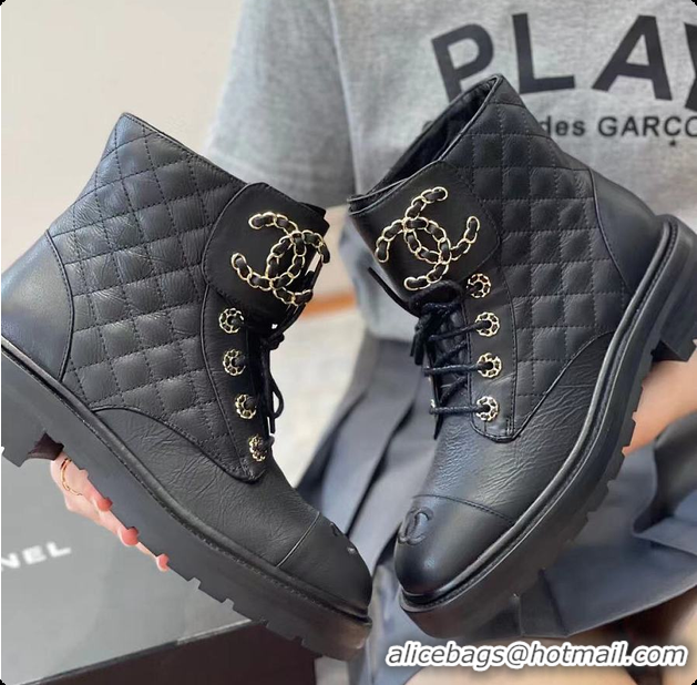 Best Price Chanel Ankle Boot In Black 6080304