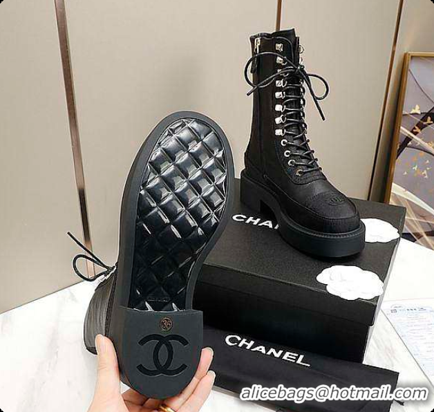 Purchase Chanel Lady Boots Black 6080305