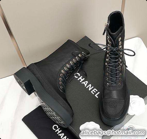 Purchase Chanel Lady Boots Black 6080305