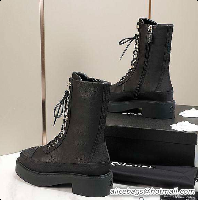 Purchase Chanel Lady Boots Black 6080305