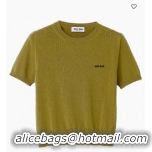Buy New Cheap Miu Miu Cashmere Sweater M0613 Fern Green 2026