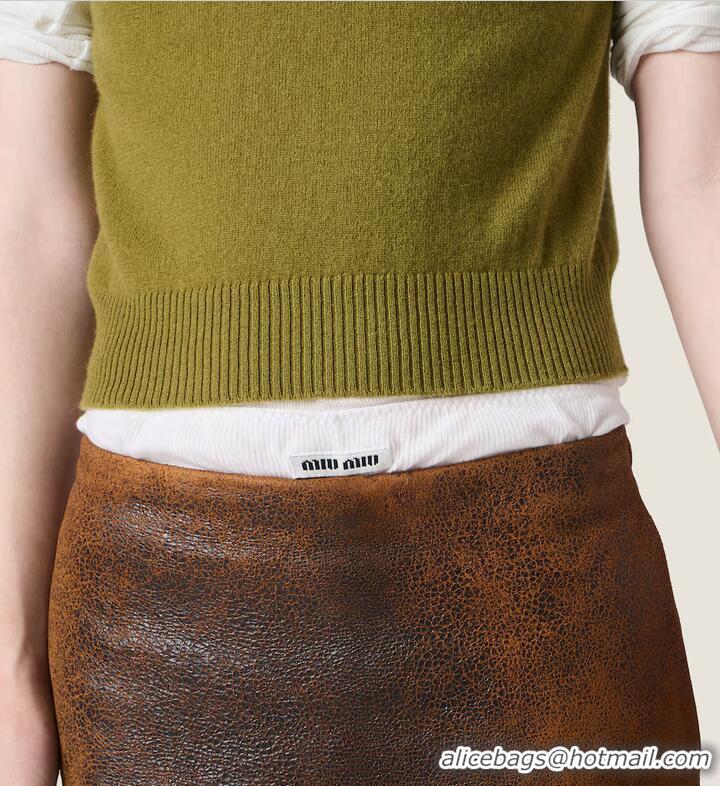 Buy New Cheap Miu Miu Cashmere Sweater M0613 Fern Green 2026