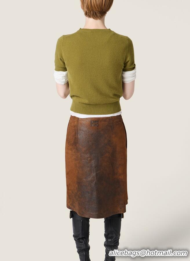 Buy New Cheap Miu Miu Cashmere Sweater M0613 Fern Green 2026