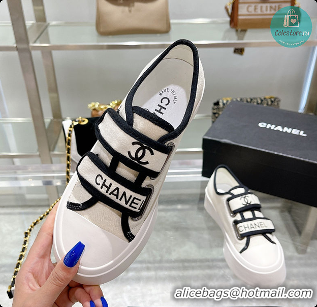 Popular Style Chanel In White Sneakers Canvas 6080308