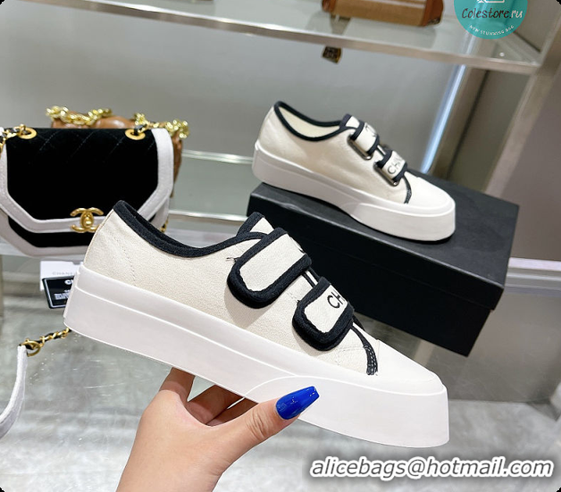 Popular Style Chanel In White Sneakers Canvas 6080308
