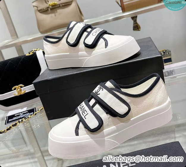Popular Style Chanel In White Sneakers Canvas 6080308