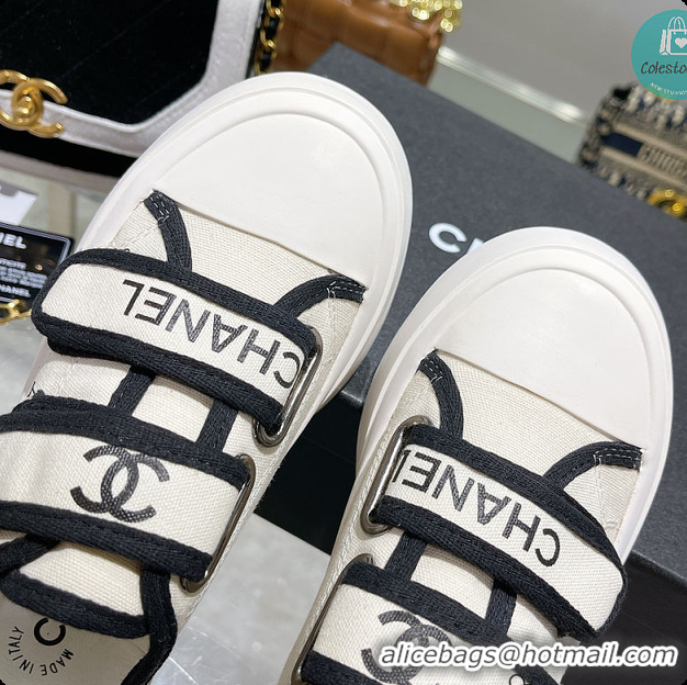 Popular Style Chanel In White Sneakers Canvas 6080308