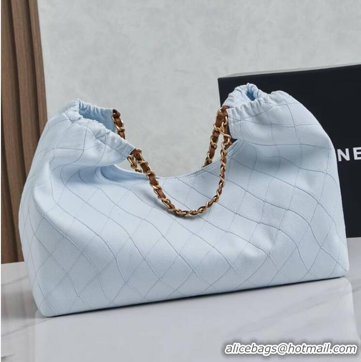 Best Price Chanel Coco Beach Small Shopping Bag Denim/Calfskin AS6191 Blue/Brown/Gold 2026