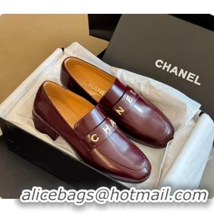 Classic Hot Chanel Red Loafer Women 6080412