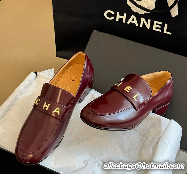 Classic Hot Chanel Red Loafer Women 6080412