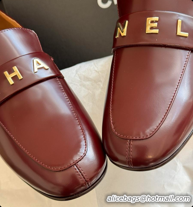 Classic Hot Chanel Red Loafer Women 6080412