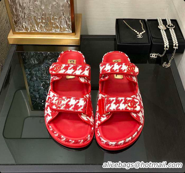 Most Popular Chanel Slipper Red 6080414