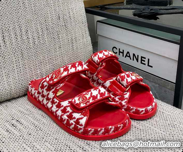 Most Popular Chanel Slipper Red 6080414