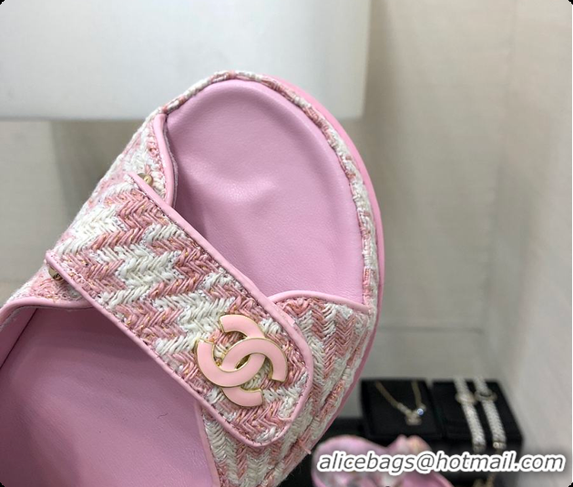 Popular Style Chanel Slipper Light Pink 6080414