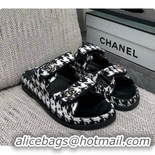 Top Design Chanel Slipper Black 6080414
