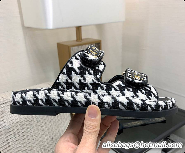 Top Design Chanel Slipper Black 6080414