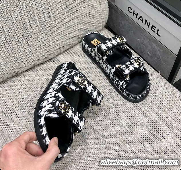 Top Design Chanel Slipper Black 6080414