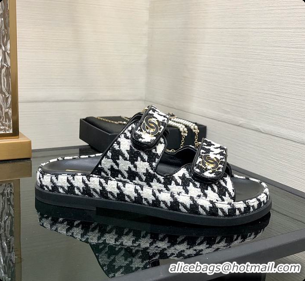 Top Design Chanel Slipper Black 6080414