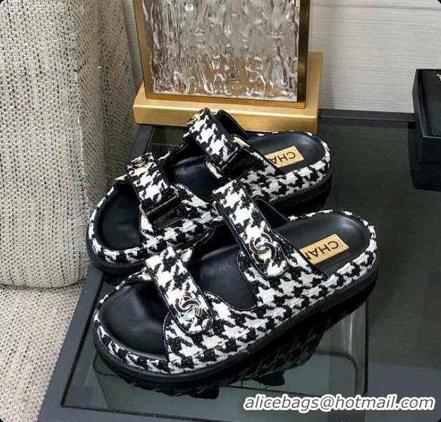 Top Design Chanel Slipper Black 6080414