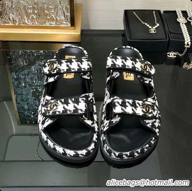 Top Design Chanel Slipper Black 6080414