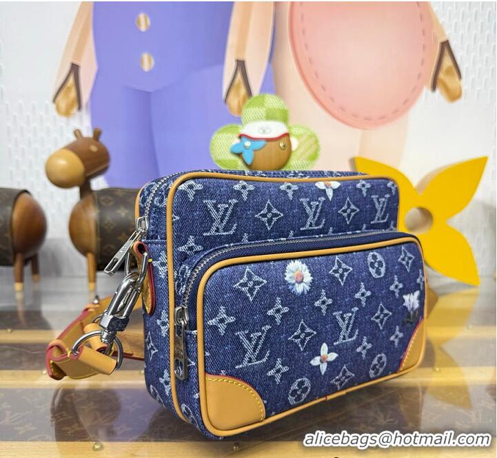 Best Product Louis Vuitton Nil Monogram Flowers Denim M27095 Blue 2026