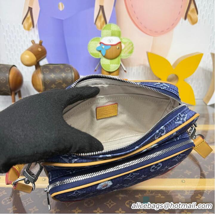 Best Product Louis Vuitton Nil Monogram Flowers Denim M27095 Blue 2026