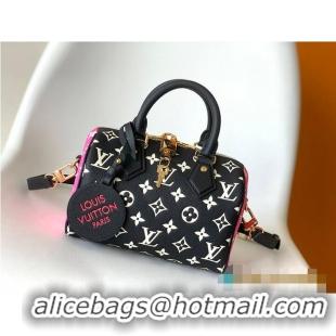 Top Grade Louis Vuitton Speedy Bandouliere 20 M27096 Black/White/Pink 2026