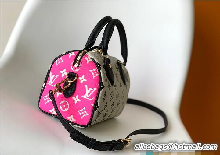 Top Grade Louis Vuitton Speedy Bandouliere 20 M27096 Black/White/Pink 2026