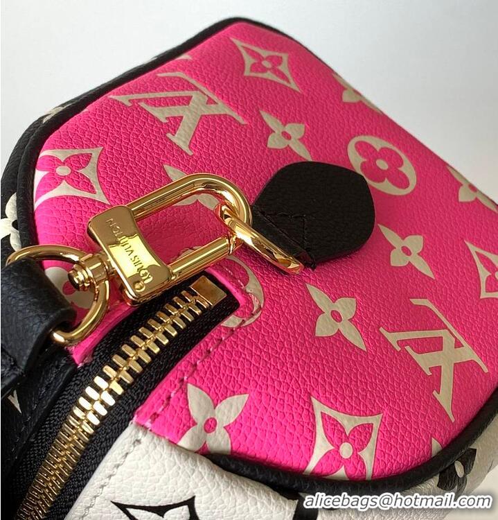 Top Grade Louis Vuitton Speedy Bandouliere 20 M27096 Black/White/Pink 2026