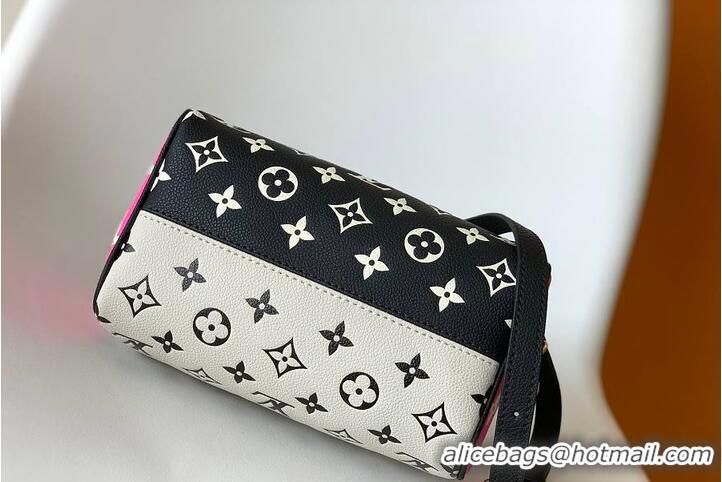 Top Grade Louis Vuitton Speedy Bandouliere 20 M27096 Black/White/Pink 2026