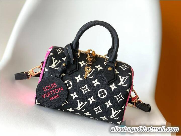 Top Grade Louis Vuitton Speedy Bandouliere 20 M27096 Black/White/Pink 2026